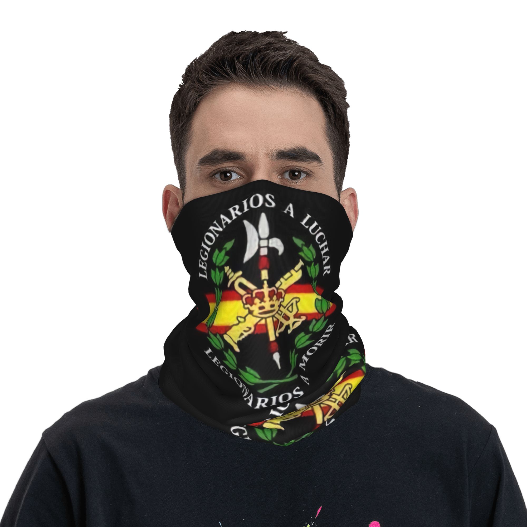 Custom Spanish Legion Bandana  - Neck Gaiter Face Cover ulasan dan harga