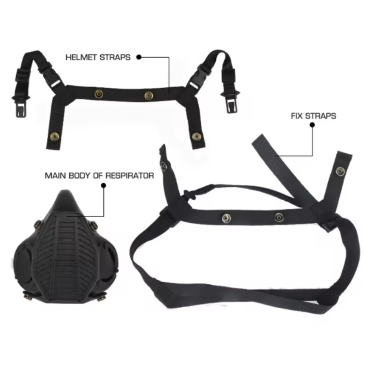Tactical Half Face Respirator  - Respirator Half Face ulasan dan harga