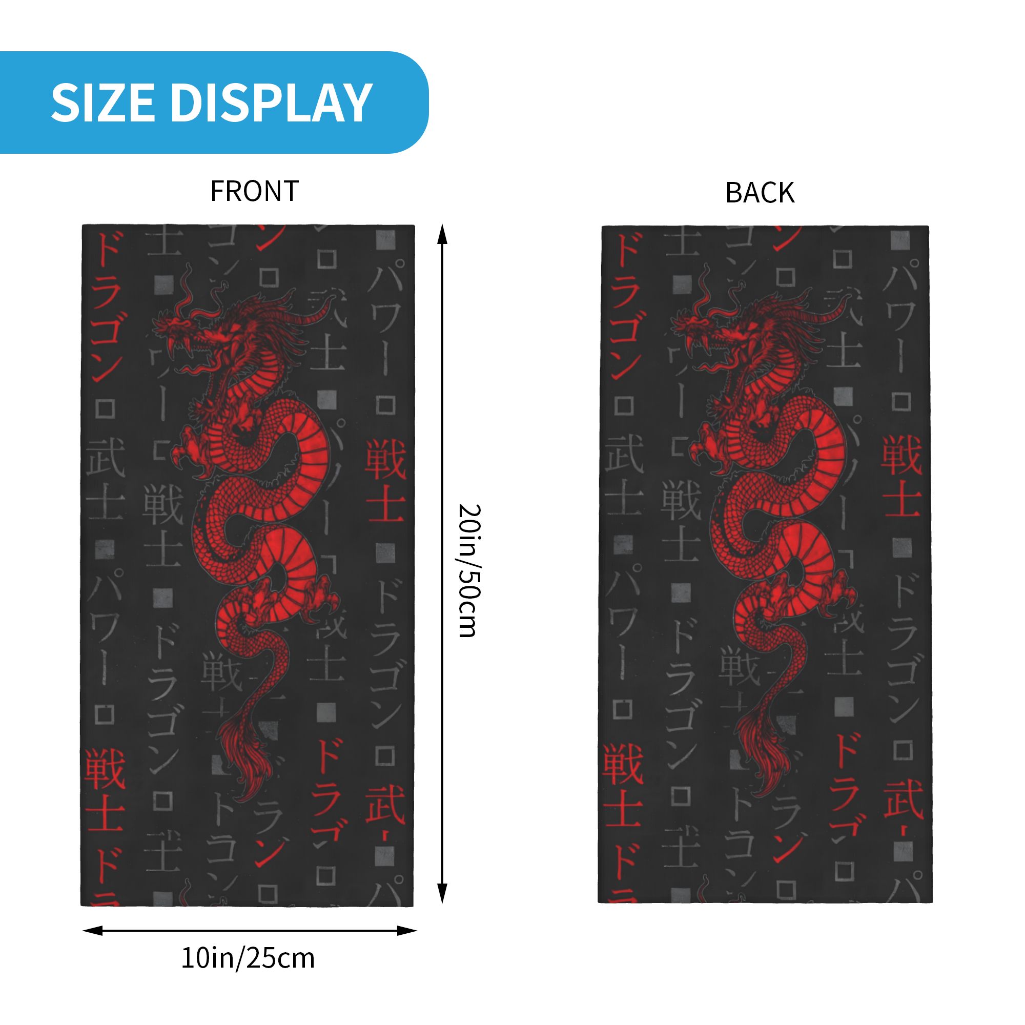 Red Dragon Animal Bandana Neck - Neck Gaiter Face Cover ulasan dan harga
