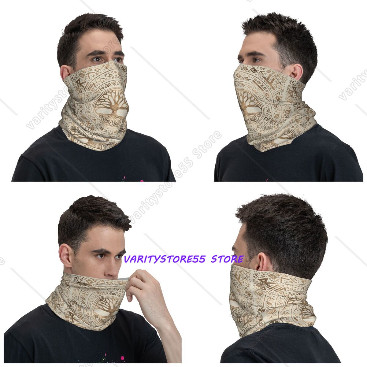Custom Tree Of Life Viking Ygg - Neck Gaiter Face Cover ulasan dan harga