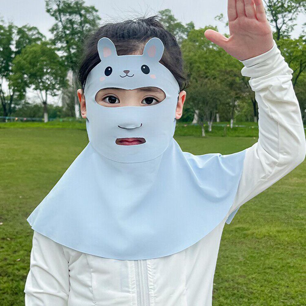 Rabbit Design Kids Sun Protect - Kids Face Mask ulasan dan harga